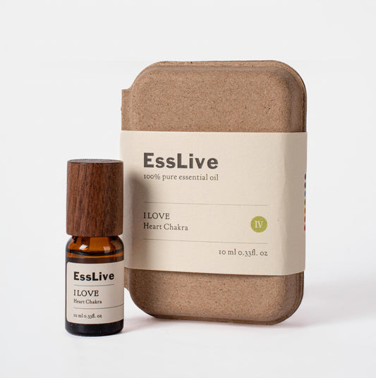 EssLive I LOVE Heart Chakra essential oil blend bottle